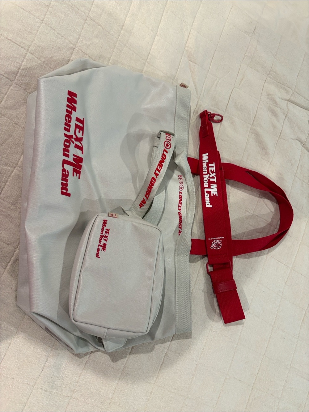 Beis x lonely ghost tote & crossbody